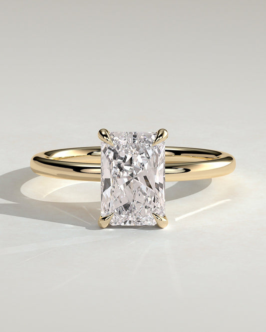 Mariah – Radiant Solitär Verlobungsring in 14k/18k Gelbgold mit Labordiamant | Élysée Diamonds