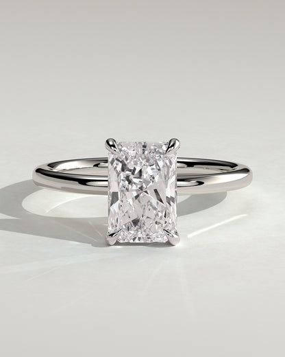Mariah – Radiant Solitär Verlobungsring in 14k/18k Weißgold mit Labordiamant | Élysée Diamonds